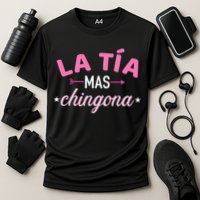 La TíA Mas Chingona Cooling Performance Crew T-Shirt