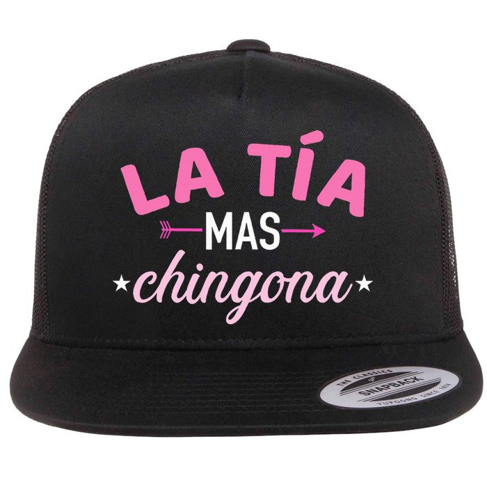 La TíA Mas Chingona Flat Bill Trucker Hat