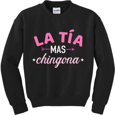 La TíA Mas Chingona Kids Sweatshirt