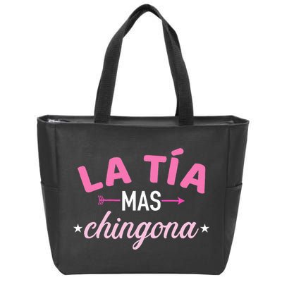 La TíA Mas Chingona Zip Tote Bag