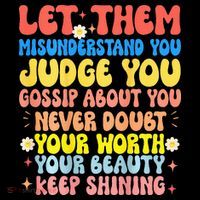 Let Them Misunderstand You Judge You Gossip About You Short Acrylic Beanie