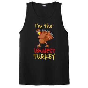 Loudest Turkey Matching Family Group Thanksgiving Party PosiCharge Competitor Tank