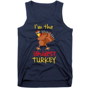 Loudest Turkey Matching Family Group Thanksgiving Party Tank Top