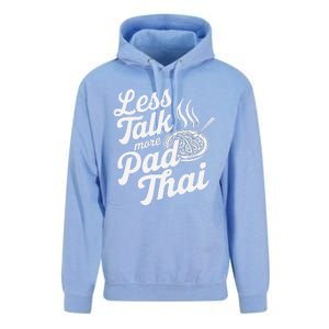 Less Talk More Pad Thai Funny Humor Food Text Joke Unisex Surf Hoodie