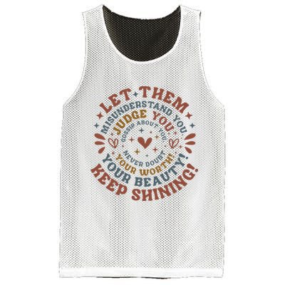Let Them Misunderstand You Judge You Gossip About You Mesh Reversible Basketball Jersey Tank