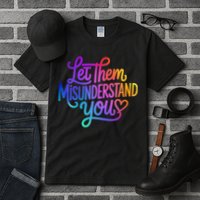 Let Them Misunderstand You Funny Mental Health Tall T-Shirt