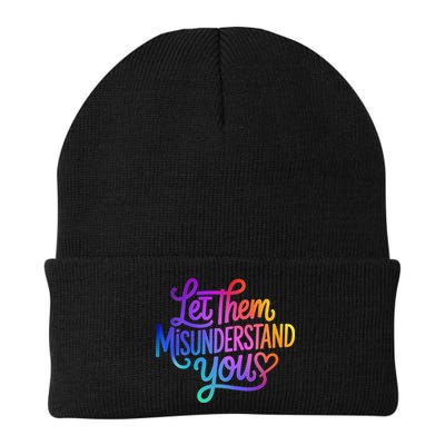 Let Them Misunderstand You Funny Mental Health Beanie