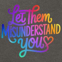 Let Them Misunderstand You Funny Mental Health Cotton Canvas Backpack