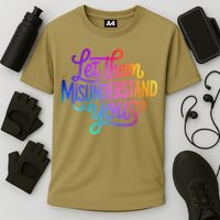 Let Them Misunderstand You Funny Mental Health Cooling Performance Crew T-Shirt