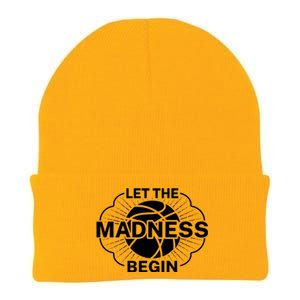 Let The Madness Begin March Madness Knit Cap Winter Beanie