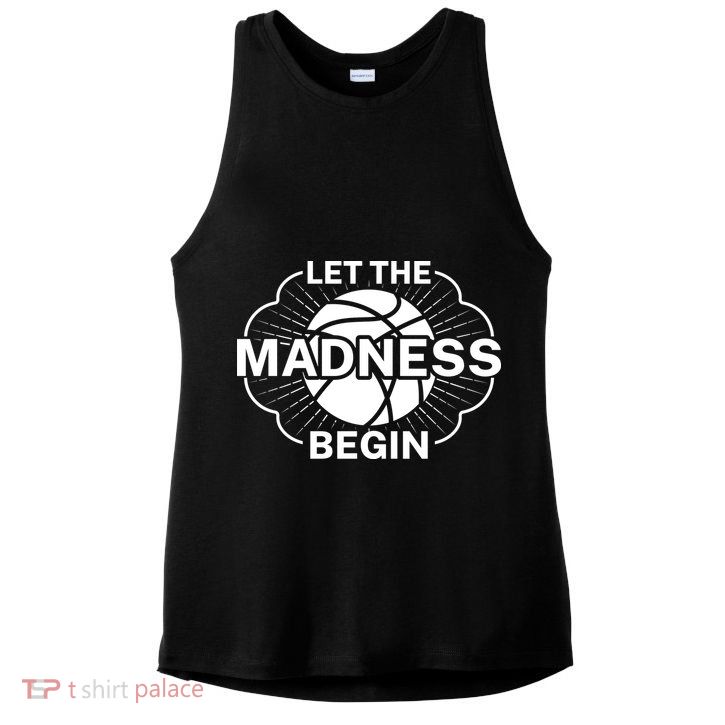 Let The Madness Begin March Madness Ladies PosiCharge Tri-Blend Wicking Tank