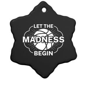 Let The Madness Begin March Madness Ceramic Star Ornament