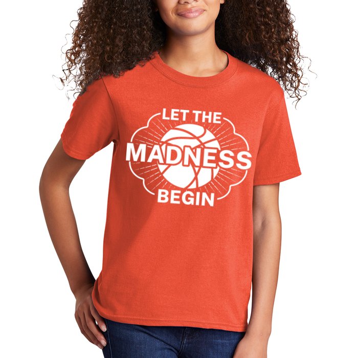 Let The Madness Begin March Madness Kids T-Shirt