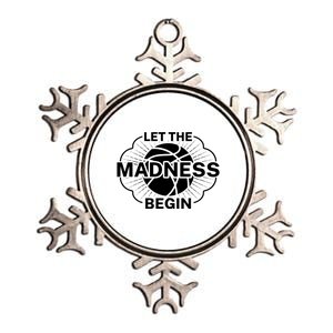 Let The Madness Begin March Madness Metallic Star Ornament