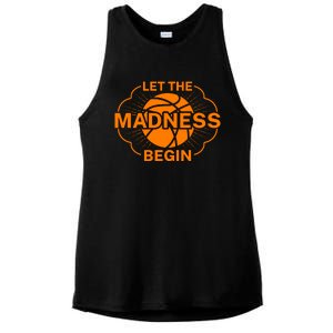 Let The Madness Begin March Madness Ladies PosiCharge Tri-Blend Wicking Tank