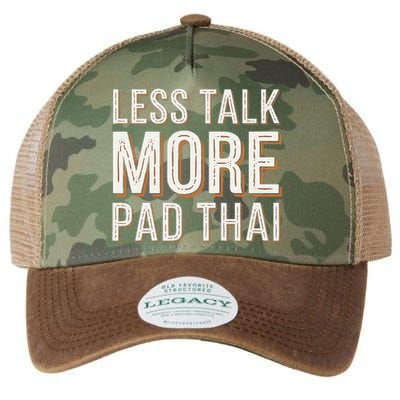 Less Talk More Pad Thai Funny Humor Food Text Joke Legacy Tie Dye Trucker Hat