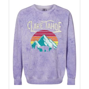 Lake Tahoe Mountain Colorblast Crewneck Sweatshirt