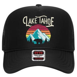 Lake Tahoe Mountain High Crown Mesh Back Trucker Hat