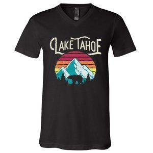 Lake Tahoe Mountain V-Neck T-Shirt