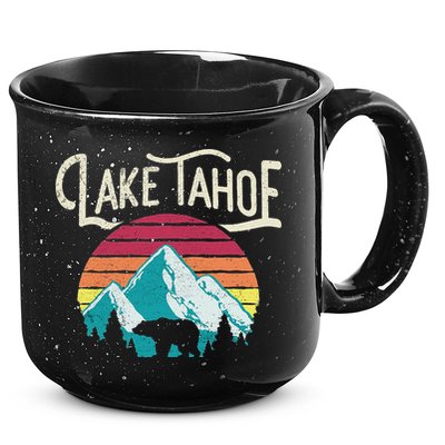 Lake Tahoe Mountain 15oz Campfire Ceramic Mug