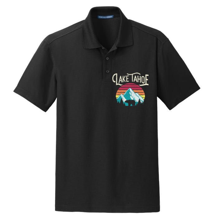 Lake Tahoe Mountain Dry Zone Grid Polo