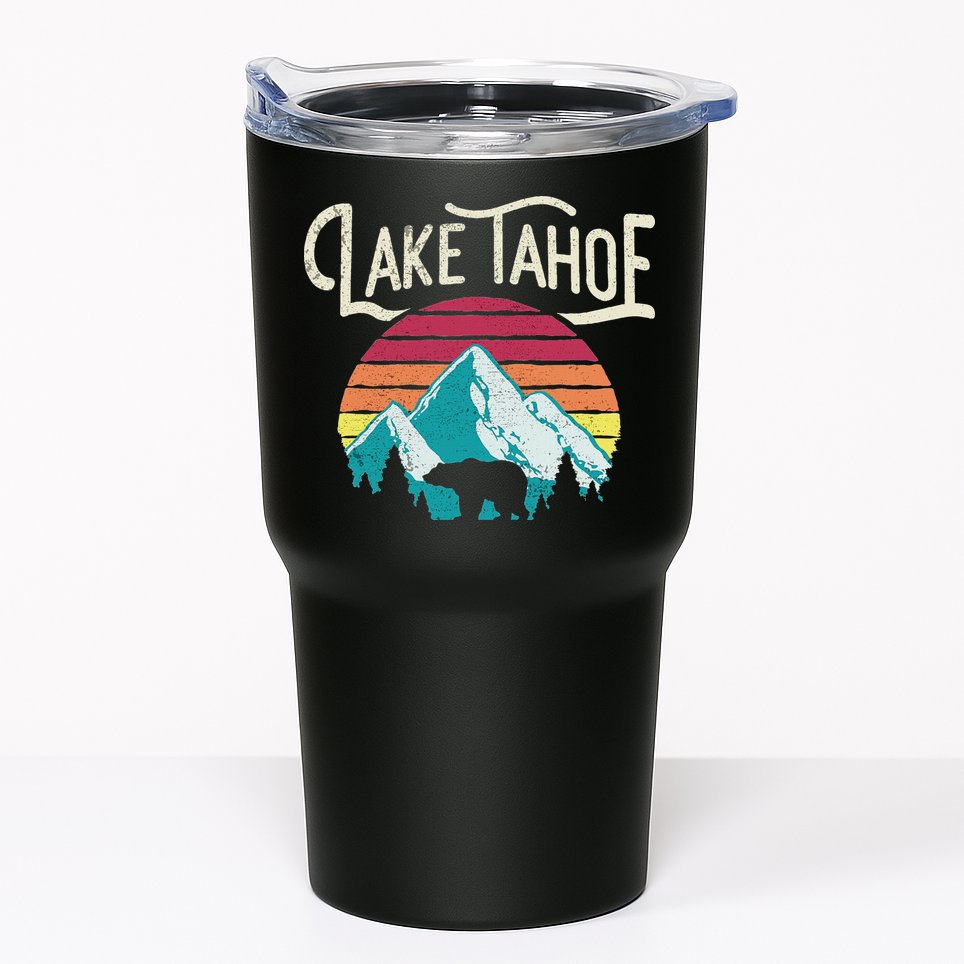 Lake Tahoe Mountain Tumbler