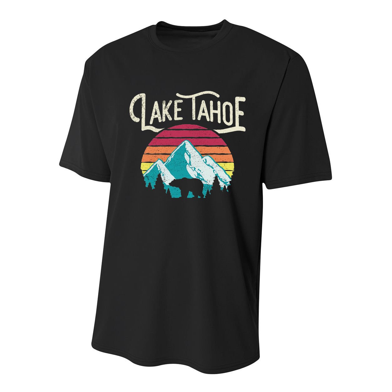 Lake Tahoe Mountain Youth Performance Sprint T-Shirt