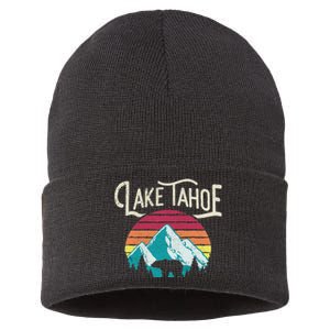 Lake Tahoe Mountain Sustainable Knit Beanie