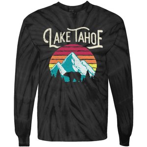 Lake Tahoe Mountain Tie-Dye Long Sleeve Shirt