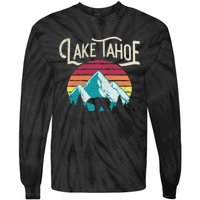 Lake Tahoe Mountain Tie-Dye Long Sleeve Shirt