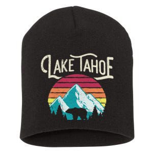 Lake Tahoe Mountain Short Acrylic Beanie