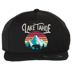 Lake Tahoe Mountain Wool Snapback Cap