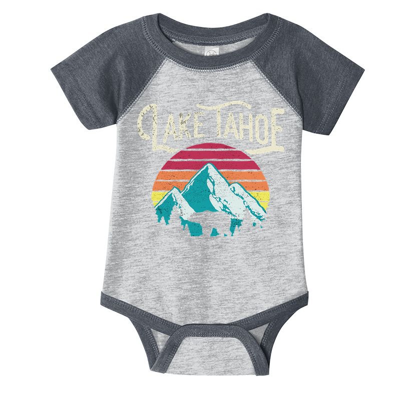 Lake Tahoe Mountain Infant Baby Jersey Bodysuit
