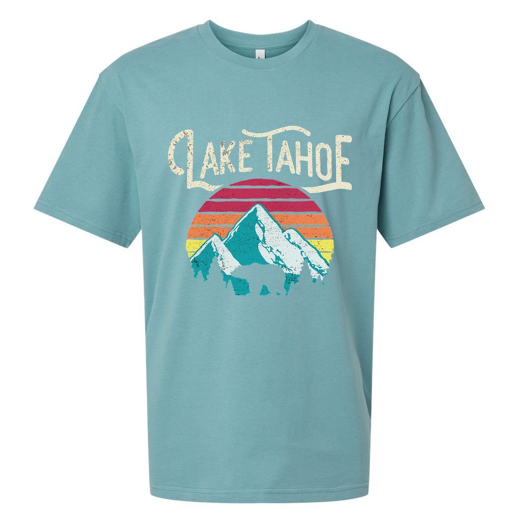 Lake Tahoe Mountain Sueded Cloud Jersey T-Shirt