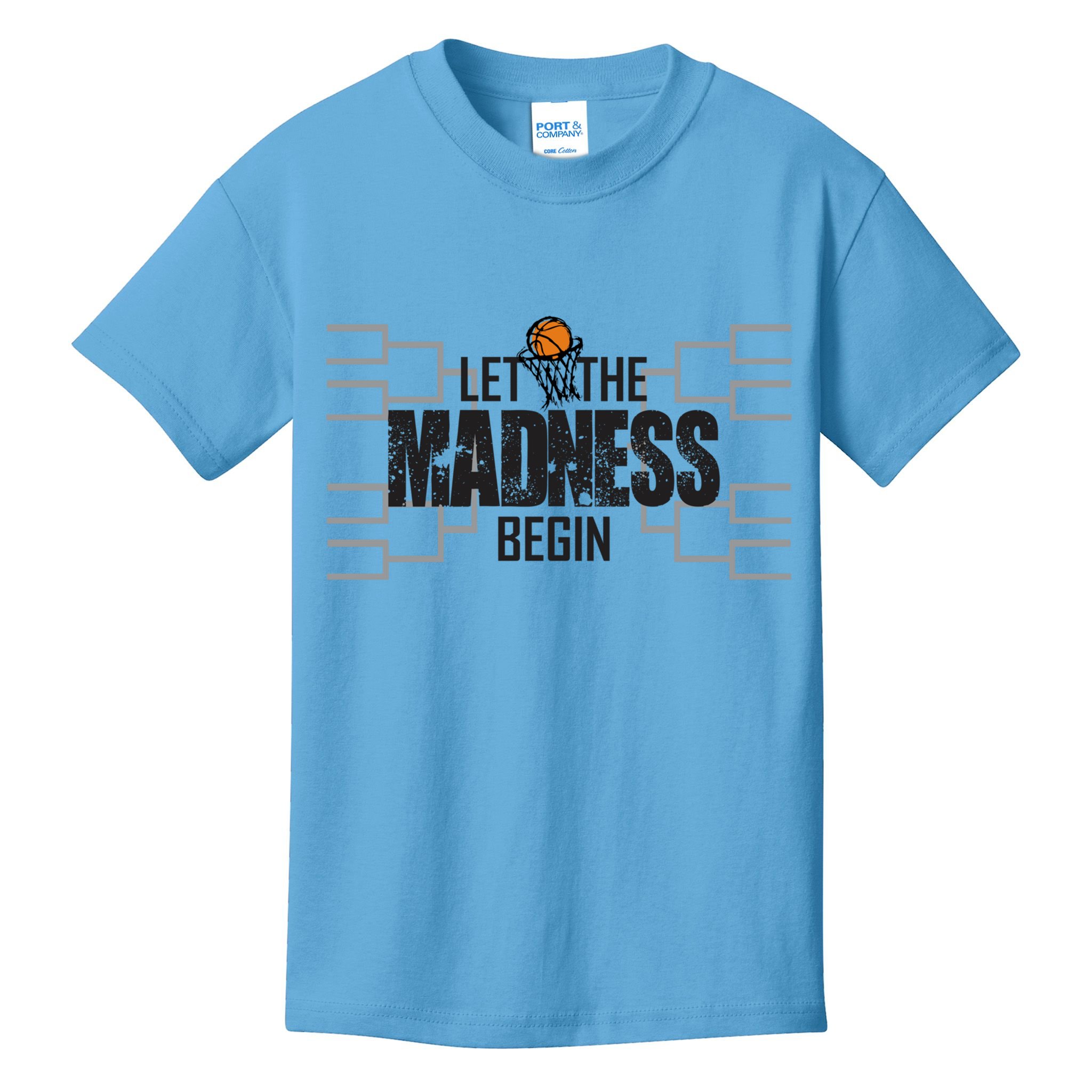 Let The Madness Begin College March Brackets Tournament Gift Kids T-Shirt
