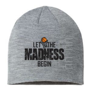 Let The Madness Begin College March Brackets Tournament Gift Sustainable Beanie