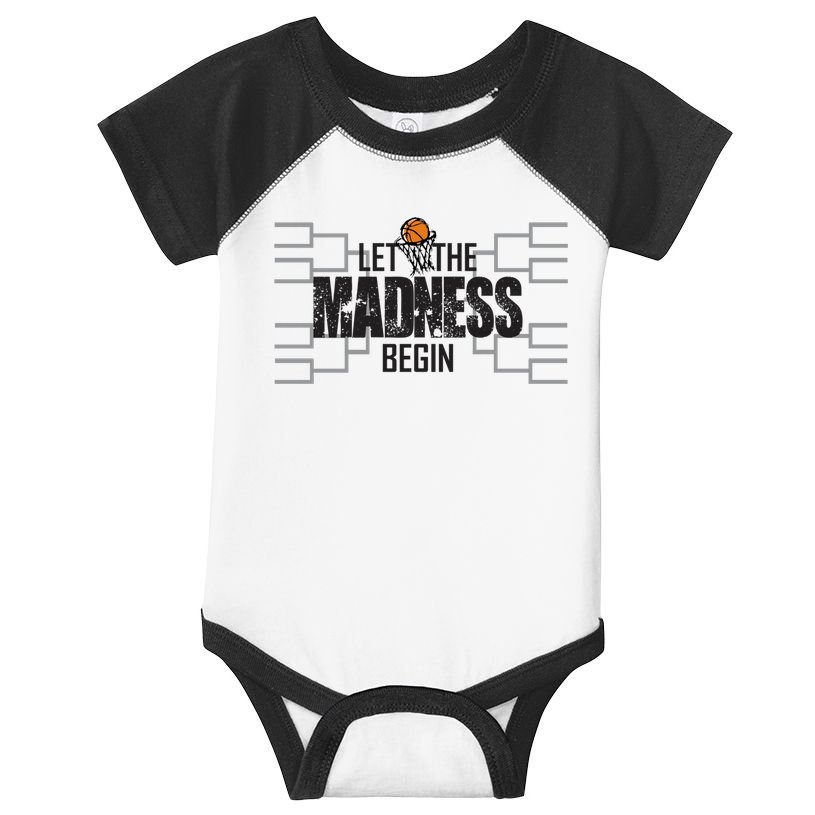 Let The Madness Begin College March Brackets Tournament Gift Infant Baby Jersey Bodysuit