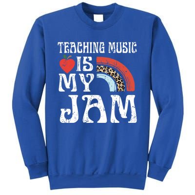 Leopard Teaching Music Is My Jam Sunglasses Teaching Music Gift Sweatshirt