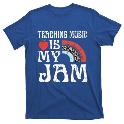 Leopard Teaching Music Is My Jam Sunglasses Teaching Music Gift T-Shirt