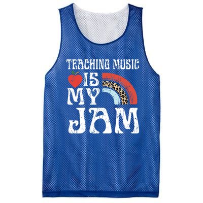 Leopard Teaching Music Is My Jam Sunglasses Teaching Music Gift Mesh Reversible Basketball Jersey Tank