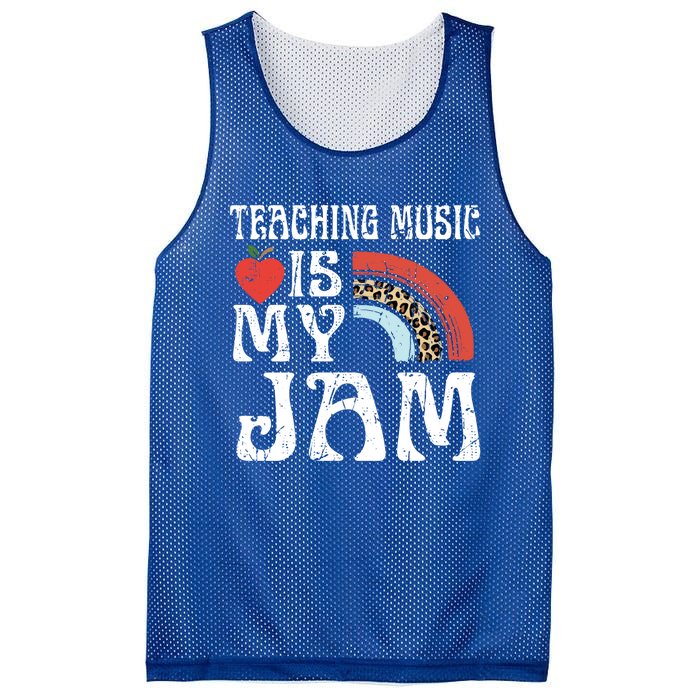 Leopard Teaching Music Is My Jam Sunglasses Teaching Music Gift Mesh Reversible Basketball Jersey Tank