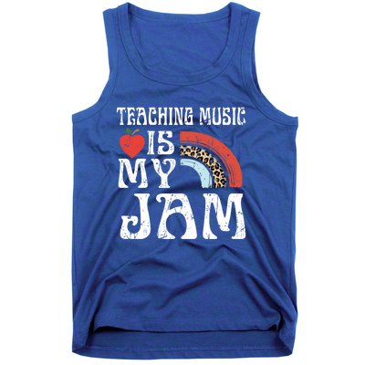 Leopard Teaching Music Is My Jam Sunglasses Teaching Music Gift Tank Top