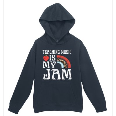 Leopard Teaching Music Is My Jam Sunglasses Teaching Music Gift Urban Pullover Hoodie