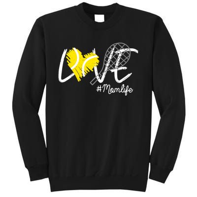 LOVE Tennis Mom Life Gift For Mom Wo Mother's Day Sweatshirt