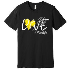 LOVE Tennis Mom Life Gift For Mom Wo Mother's Day Premium T-Shirt