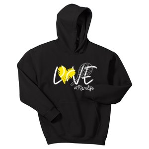 LOVE Tennis Mom Life Gift For Mom Wo Mother's Day Kids Hoodie