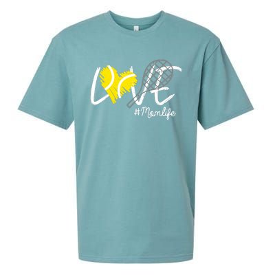 LOVE Tennis Mom Life Gift For Mom Wo Mother's Day Sueded Cloud Jersey T-Shirt