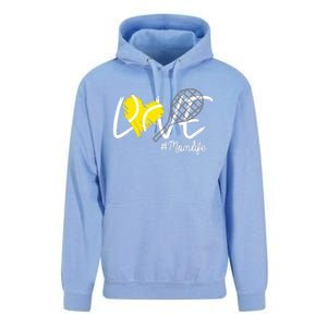 LOVE Tennis Mom Life Gift For Mom Wo Mother's Day Unisex Surf Hoodie