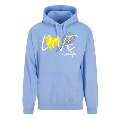 LOVE Tennis Mom Life Gift For Mom Wo Mother's Day Unisex Surf Hoodie