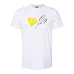 LOVE Tennis Mom Life Gift For Mom Wo Mother's Day Softstyle CVC T-Shirt